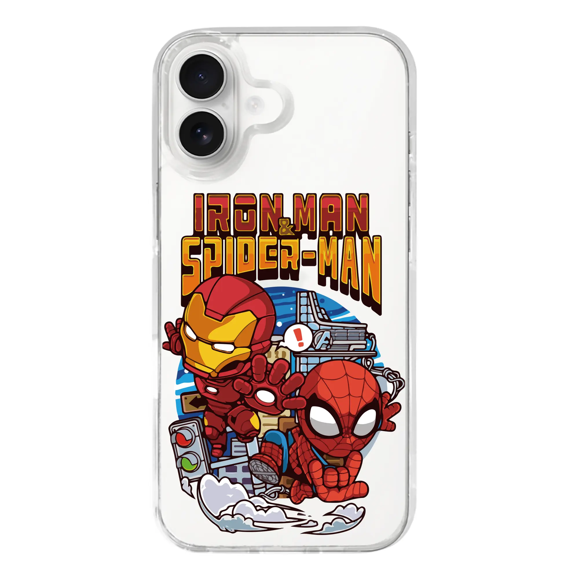 アベンジャーズ (Avenjāzu) グッズ アイアンマン（Iron Man） - iPhone 17シリーズ 透明スマホケース – 薄型・耐衝撃・精密フィット保護カバー